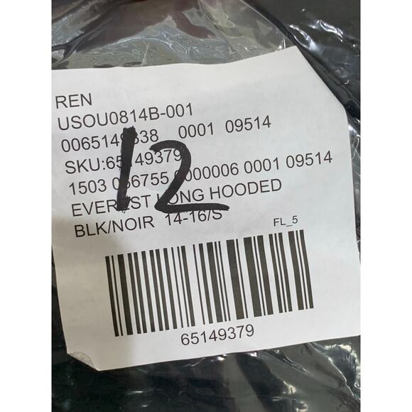 NWT Free People Universal Standard Everest Puffer Jacket XL 14/16 Hooded Black - Picture 7 of 7